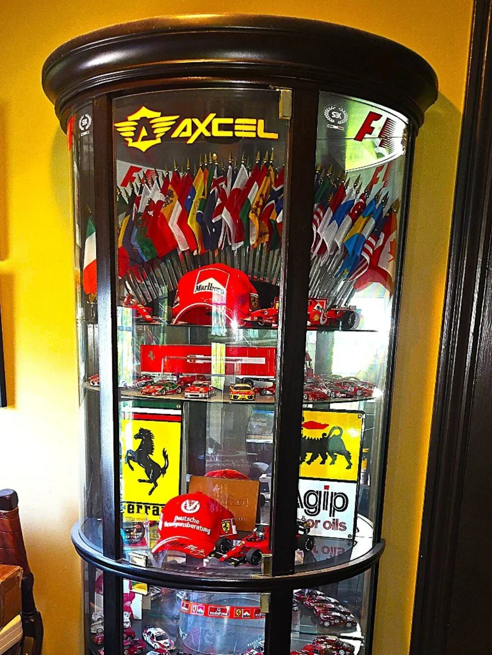 Solid Wood & Glass Collectibles Display Case